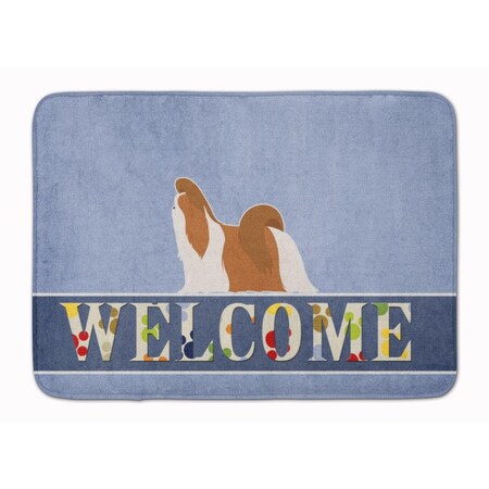 Carolines Treasures Shih Tzu Welcome Machine Washable Memory Foam Mat BB5550RUG
